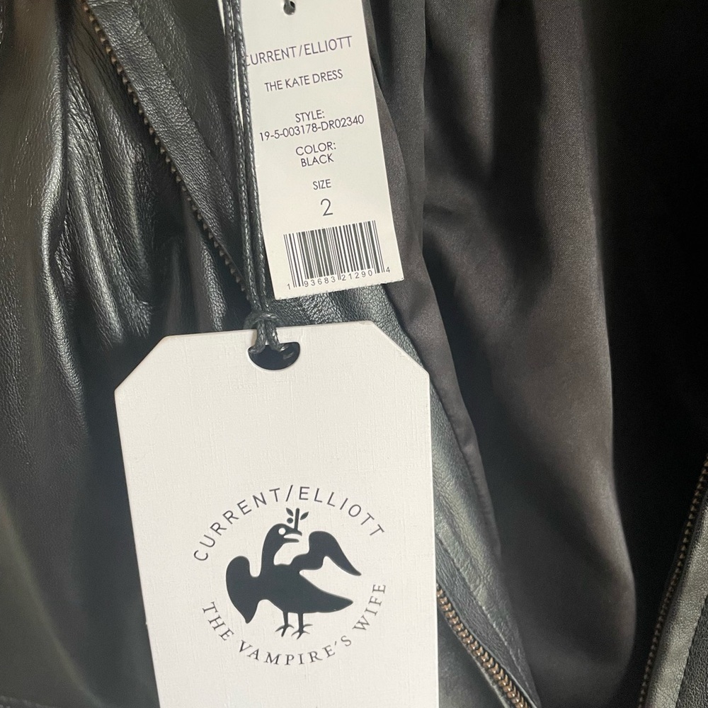 The Vampire’s Wife x Current/Elliot leather dress NWT - Picture 7 of 8